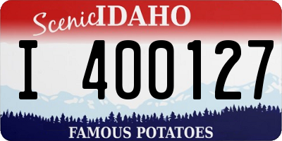 ID license plate I400127