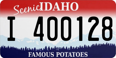 ID license plate I400128