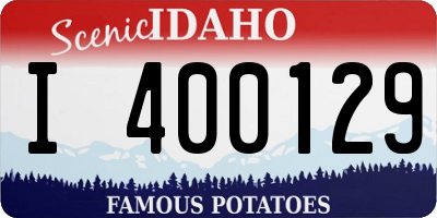 ID license plate I400129