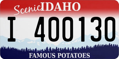 ID license plate I400130
