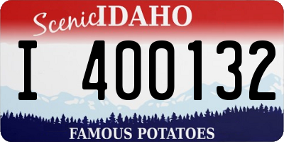 ID license plate I400132