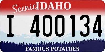 ID license plate I400134