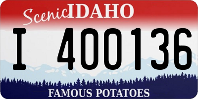 ID license plate I400136
