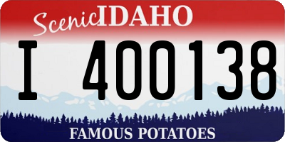 ID license plate I400138