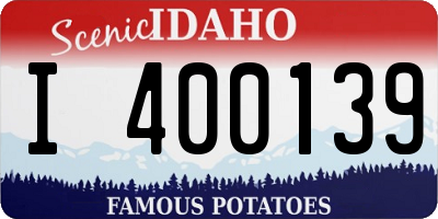 ID license plate I400139