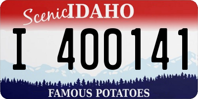 ID license plate I400141
