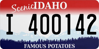 ID license plate I400142