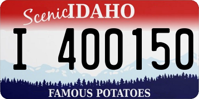 ID license plate I400150