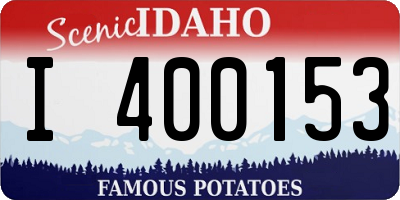 ID license plate I400153