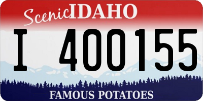 ID license plate I400155