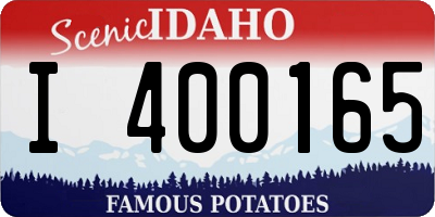 ID license plate I400165