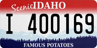 ID license plate I400169