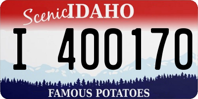 ID license plate I400170
