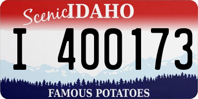 ID license plate I400173