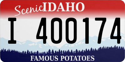 ID license plate I400174