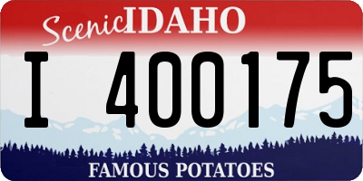 ID license plate I400175