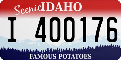 ID license plate I400176