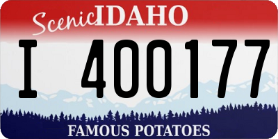 ID license plate I400177