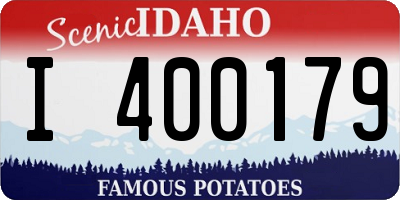 ID license plate I400179