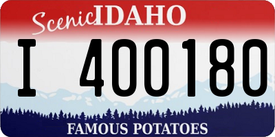 ID license plate I400180