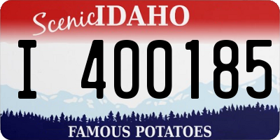 ID license plate I400185