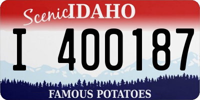 ID license plate I400187