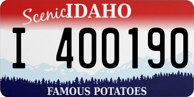 ID license plate I400190