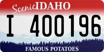 ID license plate I400196