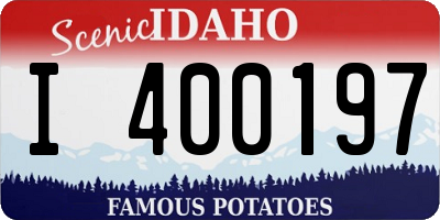 ID license plate I400197