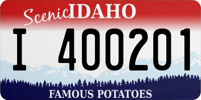 ID license plate I400201