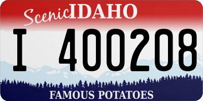 ID license plate I400208