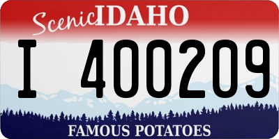 ID license plate I400209