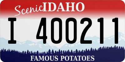 ID license plate I400211