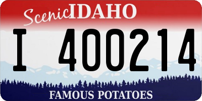 ID license plate I400214