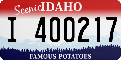 ID license plate I400217