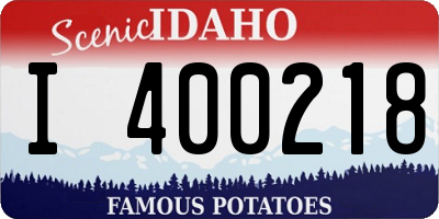 ID license plate I400218