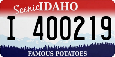 ID license plate I400219