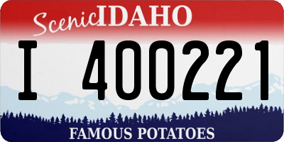 ID license plate I400221