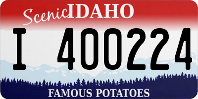 ID license plate I400224
