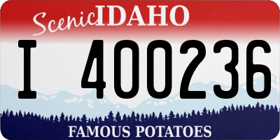 ID license plate I400236