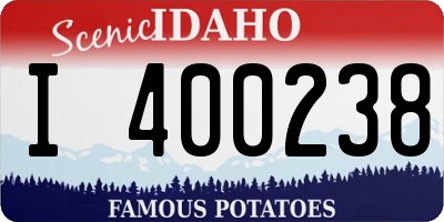 ID license plate I400238