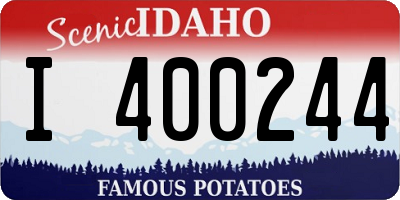 ID license plate I400244