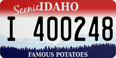 ID license plate I400248