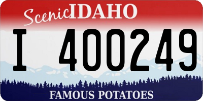 ID license plate I400249
