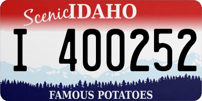ID license plate I400252