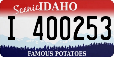 ID license plate I400253
