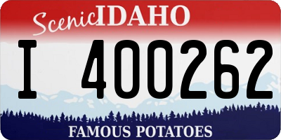 ID license plate I400262
