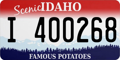 ID license plate I400268