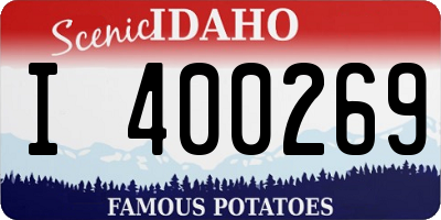 ID license plate I400269