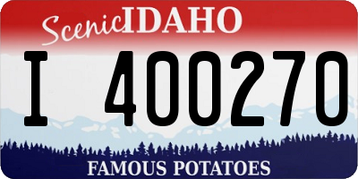 ID license plate I400270
